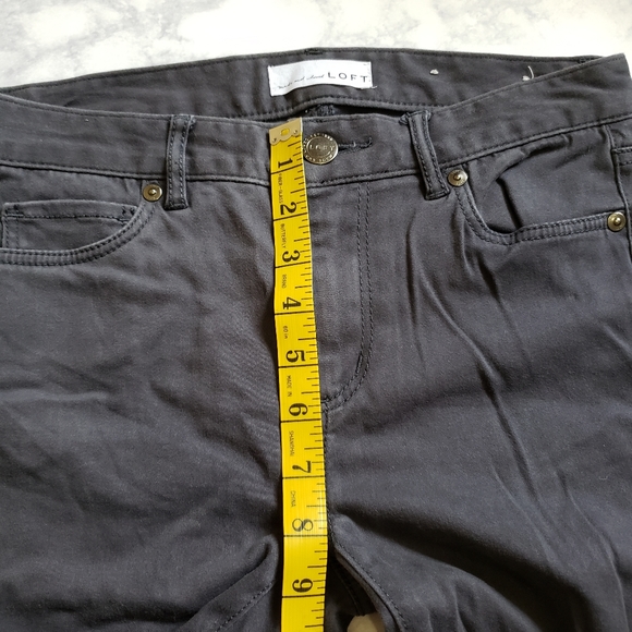 Loft Legging Jean Mid Rise Gray 24 - Picture 8 of 9